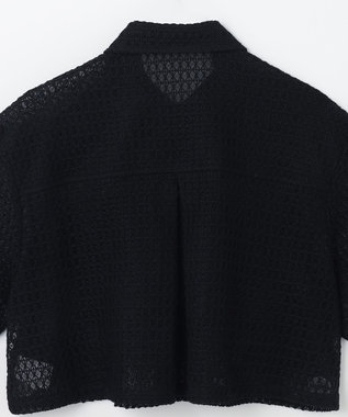 GRACE CONTINENTAL ラッセルメッシュシャツ ブラック