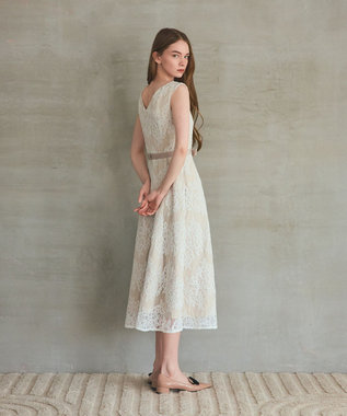 GRACE CONTINENTAL レースボーダードレス キナリ