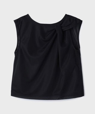 GRACE CONTINENTAL オーガンドレープトップ ブラック