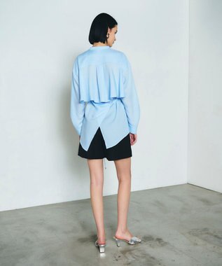 GRACE CONTINENTAL ツイードラップショートパンツ ブラック