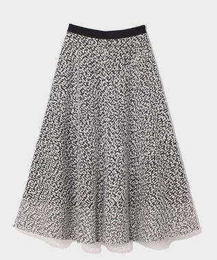 GRACE CONTINENTAL フェザーembドレス ホワイト