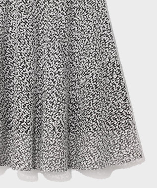 GRACE CONTINENTAL フェザーembドレス ホワイト