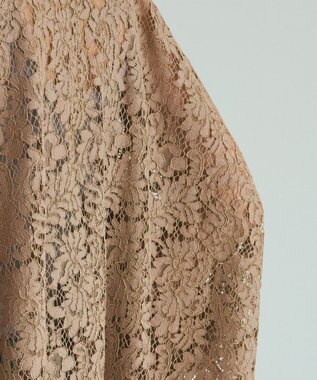 GRACE CONTINENTAL レースポンチョシャツ ベージュ