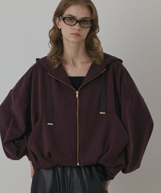 GRACE CONTINENTAL バル－ン裏毛パ－カ－ ブラウン