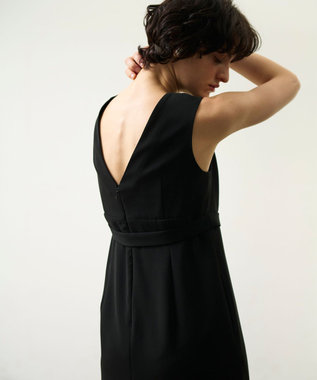 GRACE CONTINENTAL シアーラッフルロングドレス ブラック