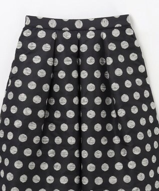 GRACE CONTINENTAL ラメドットジャガードスカート ブラック