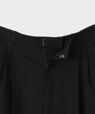 GRACE CONTINENTAL リネンライクシアーパンツ ブラック