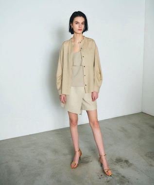 GRACE CONTINENTAL バックシャンオーバーシャツ ベージュ