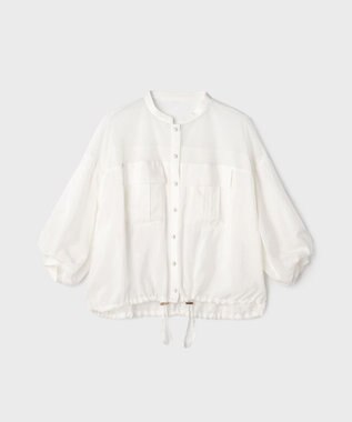 GRACE CONTINENTAL メッシュコンビシアーブルゾン ホワイト