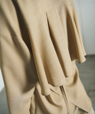 GRACE CONTINENTAL バックシャンオーバーシャツ ベージュ