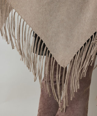 GRACE CONTINENTAL フリンジストール ベージュ