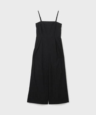 GRACE CONTINENTAL サイドラインサロペ ブラック