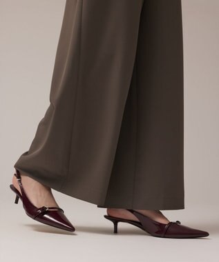 GRACE CONTINENTAL フリルサロペット カーキ