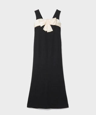 GRACE CONTINENTAL サテンリボンロングドレス キナリ