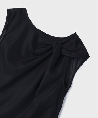 GRACE CONTINENTAL オーガンドレープトップ ブラック