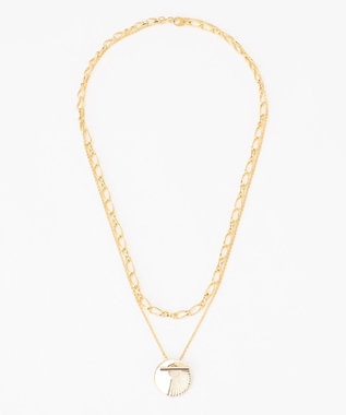 GRACE CONTINENTAL ラインコインネックレス ゴールド