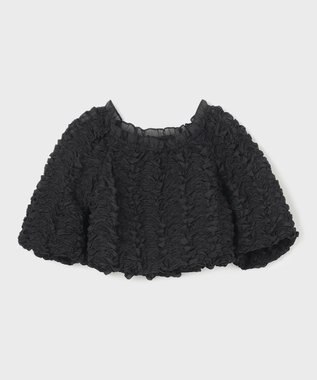 GRACE CONTINENTAL シャーリングトップ ブラック