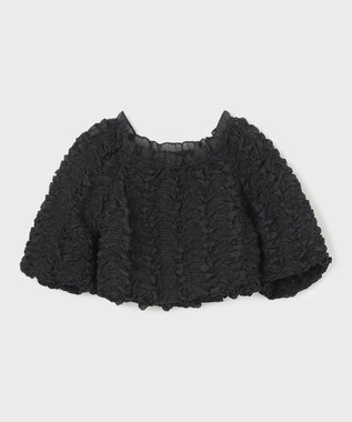 GRACE CONTINENTAL シャーリングトップ ブラック