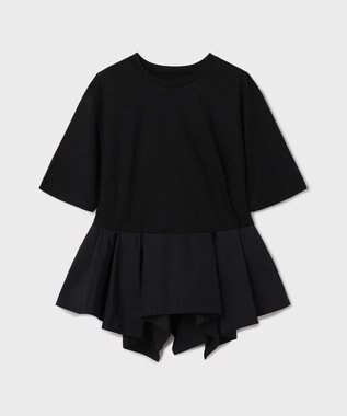 GRACE CONTINENTAL ペプラムカットトップ ブラック