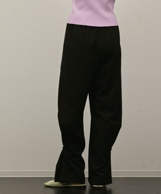 GRACE CONTINENTAL トリアセサイドラインパンツ ブラック