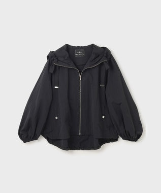 GRACE CONTINENTAL ナイロンバルーンフードジャケット ブラック