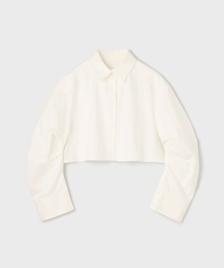 GRACE CONTINENTAL タックスリーブデニムシャツ ホワイト