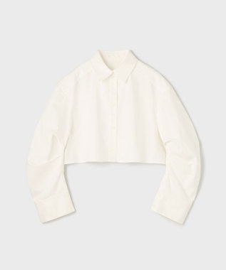 GRACE CONTINENTAL タックスリーブデニムシャツ ホワイト