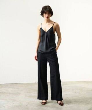 GRACE CONTINENTAL サテンキャミソール ブラック