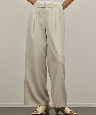 GRACE CONTINENTAL レイヤードイージーパンツ ベージュ