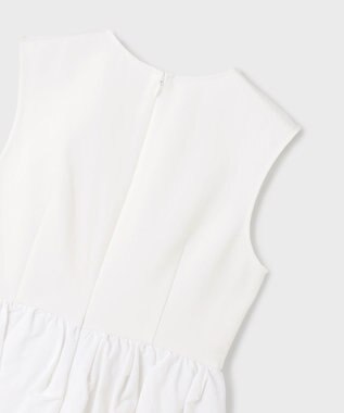 GRACE CONTINENTAL タフタペプラムトップ ホワイト