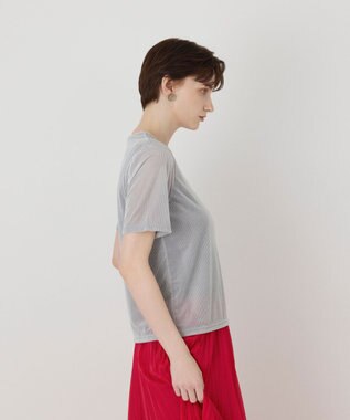 GRACE CONTINENTAL シアーベロアカットトップ グレー