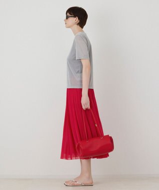 GRACE CONTINENTAL シアーベロアカットトップ グレー