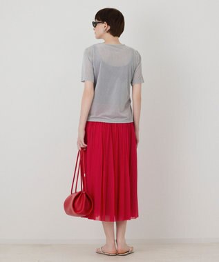 GRACE CONTINENTAL シアーベロアカットトップ グレー