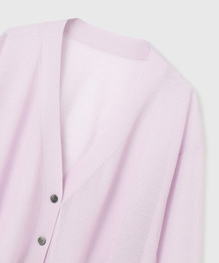 GRACE CONTINENTAL シアージョーゼットカーディガン ラベンダー