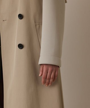 GRACE CONTINENTAL パーカーコンビトレンチ ベージュ