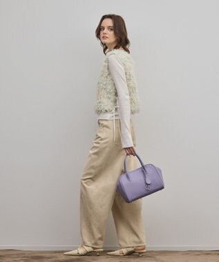 GRACE CONTINENTAL フリンジチュールベスト キナリ