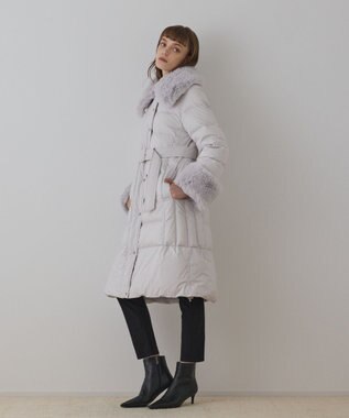 GRACE CONTINENTAL ファーカラーロングダウン キナリ