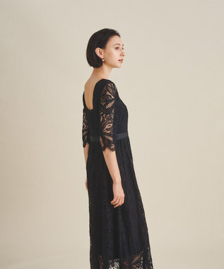 スクエアネックレースドレス / GRACE CONTINENTAL | GRACE スクエアネックレースドレス / GRACE CONTINENTAL | GRACE