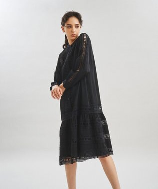 グレースコンチネンタル 小花パッチレース切り替えワンピース 小花パッチレース切替ワンピース / GRACE CONTINENTAL | GRACE