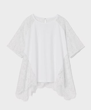 GRACE CONTINENTAL バックレース天竺トップ ホワイト
