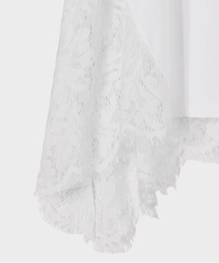 GRACE CONTINENTAL バックレース天竺トップ ホワイト