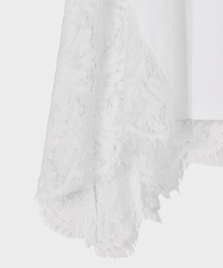 GRACE CONTINENTAL バックレース天竺トップ ホワイト