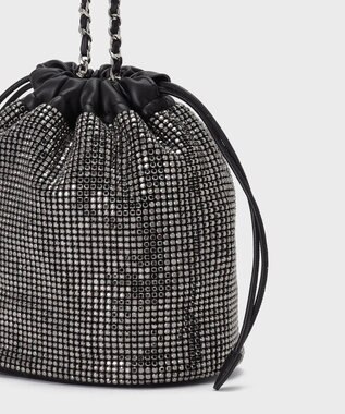 GRACE CONTINENTAL ラインストーンミニバッグ ブラック