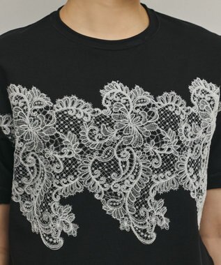 GRACE CONTINENTAL レースTシャツ ブラック