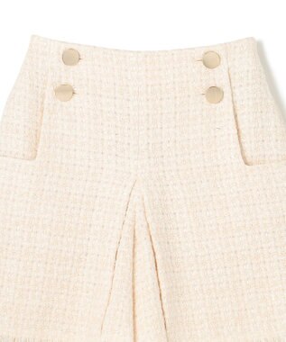 GRACE CONTINENTAL ツイードボックスタックショートパンツ キナリ