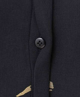 GRACE CONTINENTAL リップモチーフショートシャツ ブラック