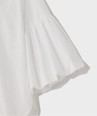 GRACE CONTINENTAL バルーンスリーブシャツ ホワイト