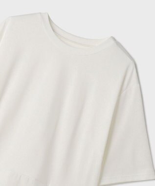 GRACE CONTINENTAL ペプラムカットトップ ホワイト
