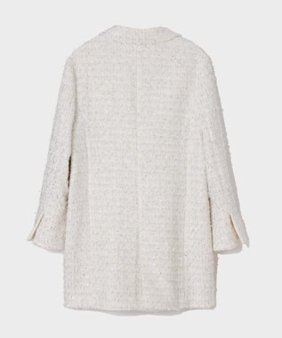 GRACE CONTINENTAL ツイードテーラードコート ホワイト