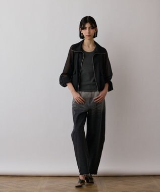 GRACE CONTINENTAL ブライトメッシュブルゾン ブラック